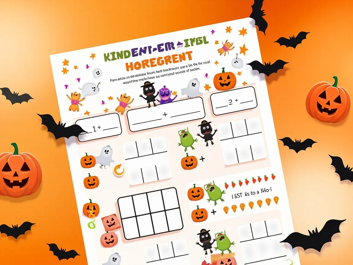 Pobierz i wydrukuj plik pdf Halloween Math Worksheets tutaj