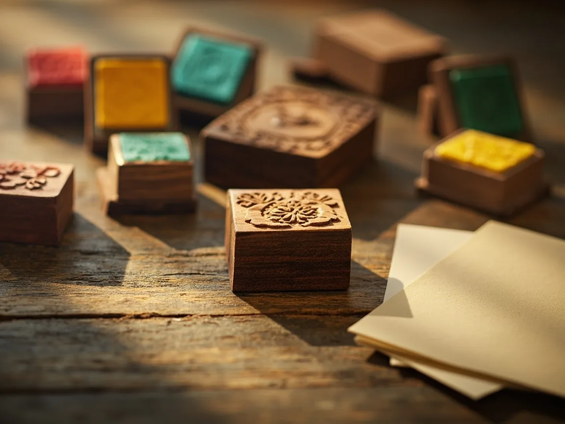 DIY Stamp Blocks Craft do stworzenia domowej kartki