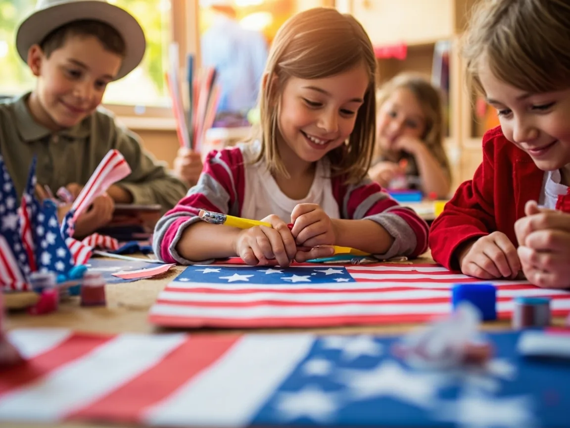36 Patriotyczne prace plastyczne i rękodzieło z flagą amerykańską dla dzieci