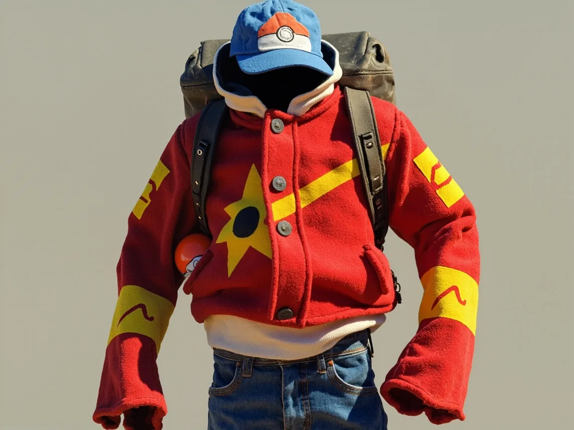 Kostium Pokémon Ash Ketchum bez szycia