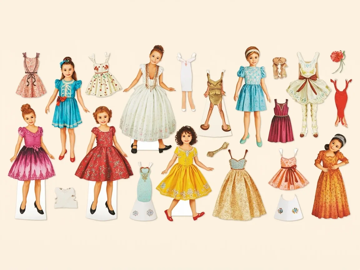 Darmowa papierowa lalka do przebierania