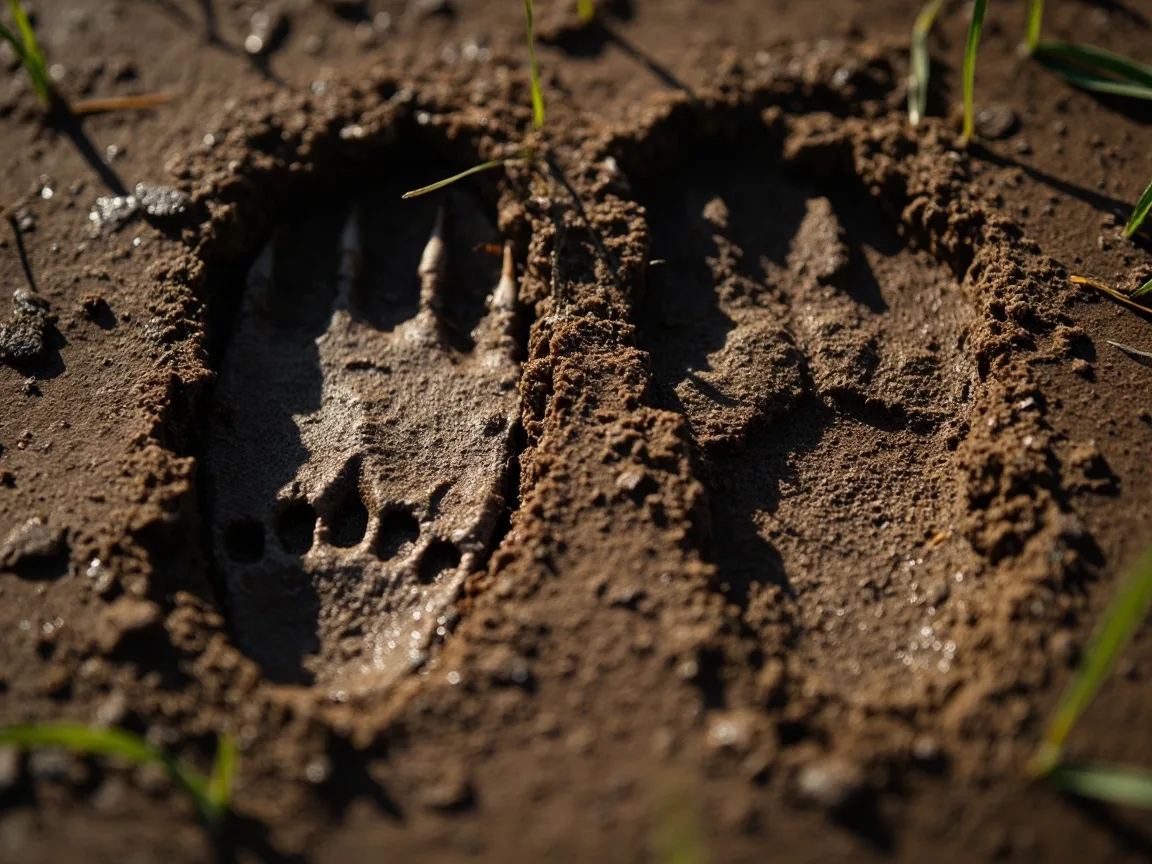 Odcisk dłoni kurczaka i królika