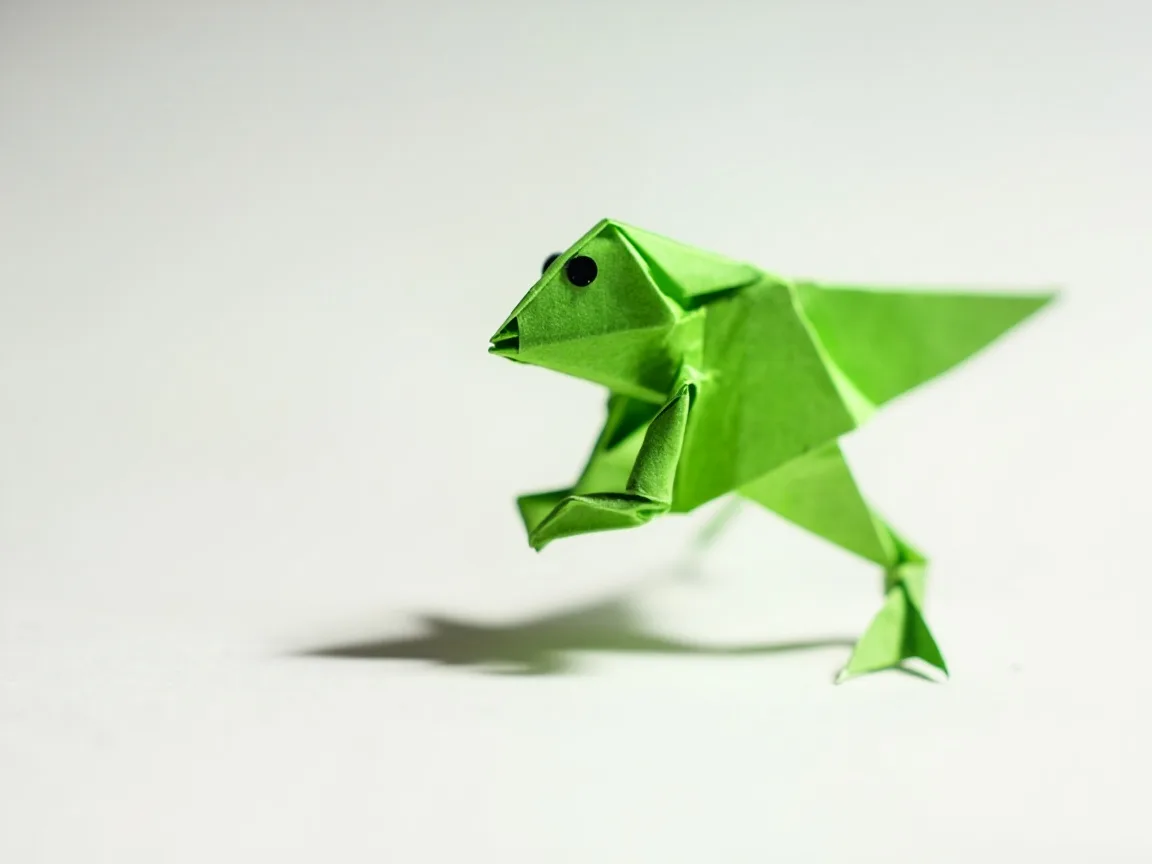 Origami Jumping Frog Craft and Kinetic Energy Stem Activity (Rękodzieło skaczącej żaby origami i energia kinetyczna)