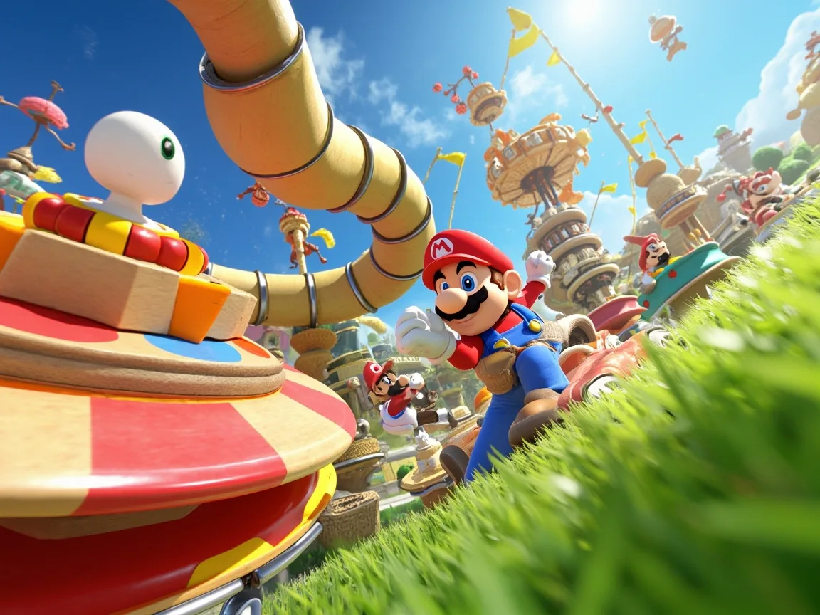 DIY Super Mario Party z torem przeszkód