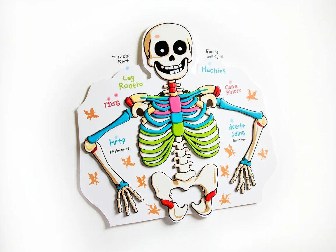Zabawna, darmowa gra Skeleteon do wydrukowania, aby pomóc w nauce o wszystkich kościach