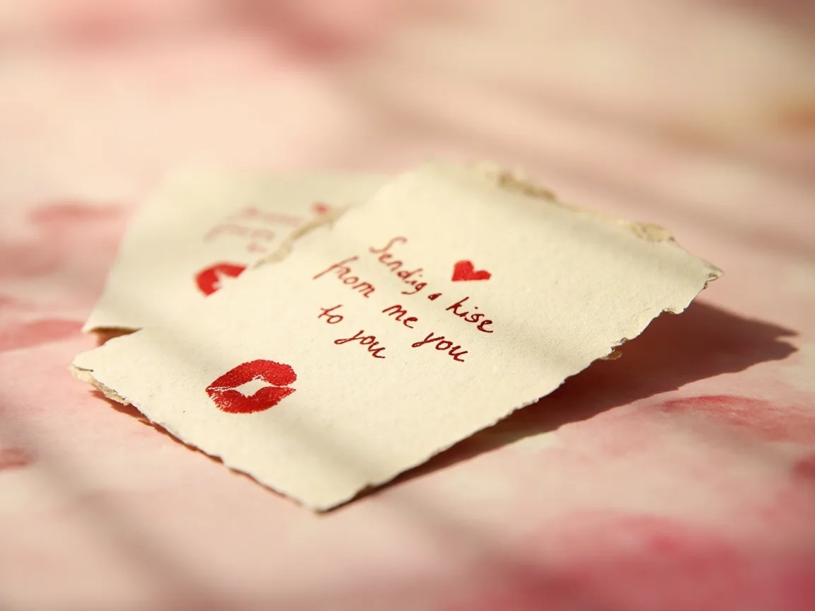 Proste domowe walentynki, które wysyłają “pocałunek ode mnie dla ciebie”