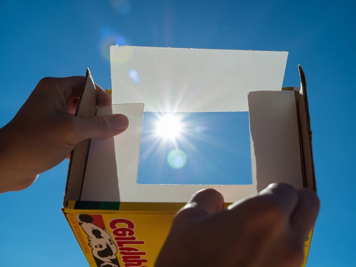 Jak zrobić obserwator zaćmienia słońca z pudełka po płatkach śniadaniowych?
