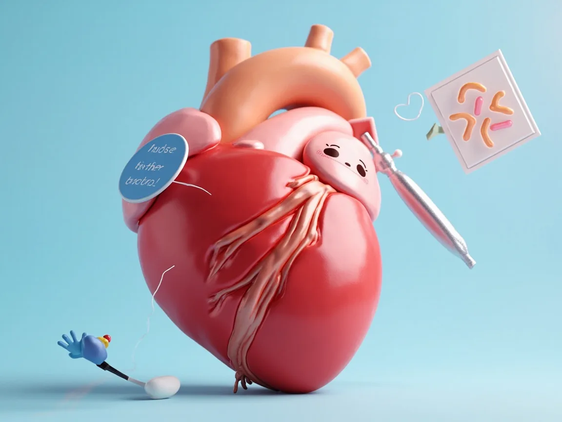 Ludzkie serce dla dzieci: Aktywność manualna na sercu