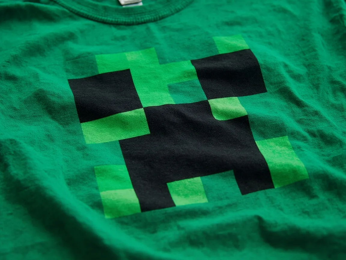 Prosta koszulka DIY Minecraft Creeper