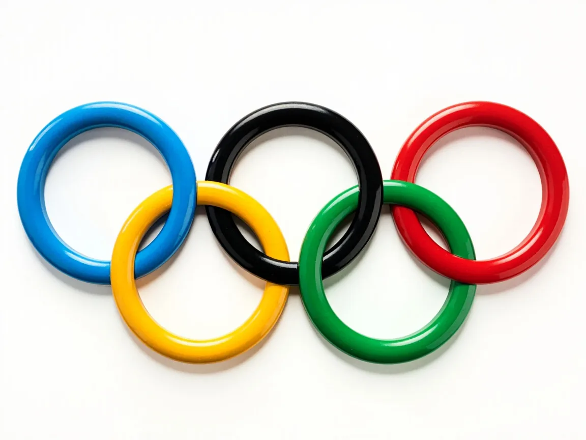 Pierścienie olimpijskie do wydrukowania i gra w sortowanie dla dzieci