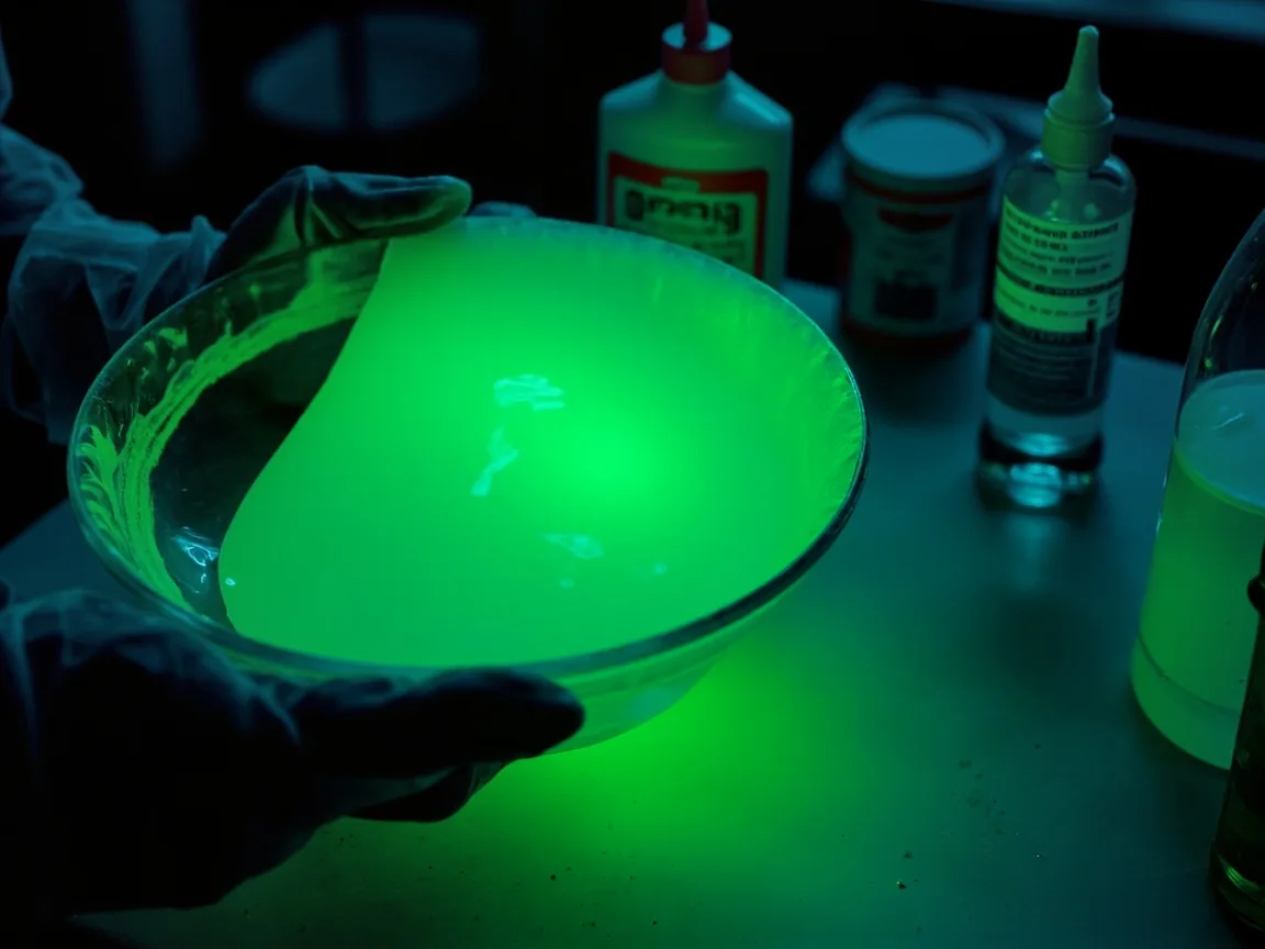 Jak zrobić szlam świecący w ciemności?