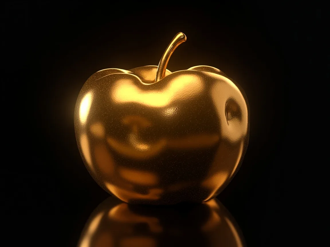 Gliniane złote jabłko z mitologii greckiej
